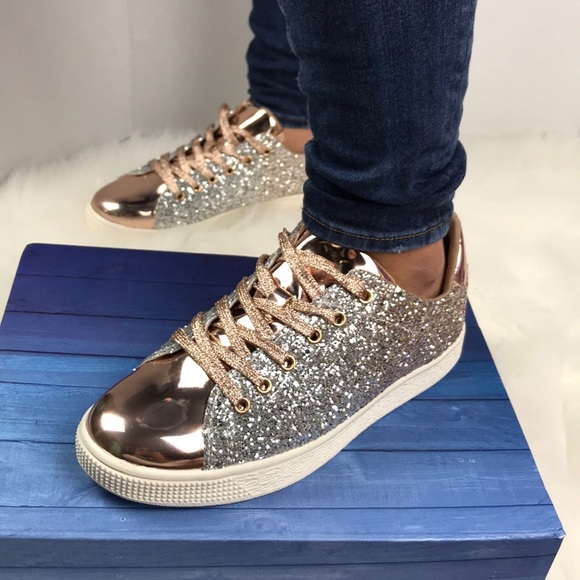 Metallic glitter sneakers - Picture 7 of 8